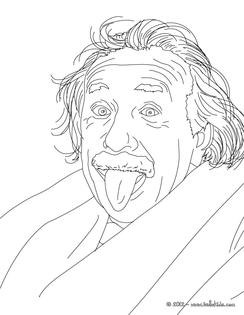 Albert Einstein German Scientist And Nobel Laureate Coloring Pages 821x1061 Albert Einstein German Scientist And Nobel Laureate Coloring Pages