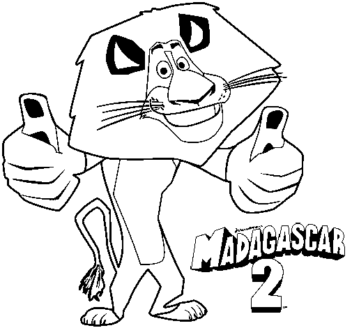 505x470 Alex Coloring Pages For Kids Madagascar 2 Cartoon Coloring Pages