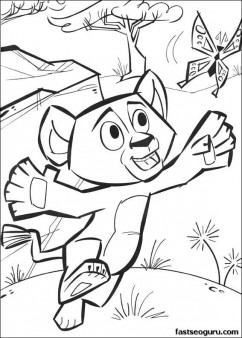 242x338 Printable Madagascar 2 Alex Little Baby Coloring Page