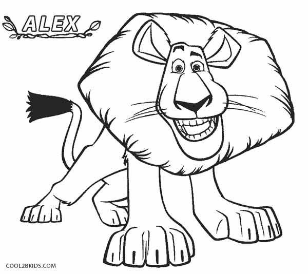 600x534 Printable Madagascar Coloring Pages For Kids Cool2bkids