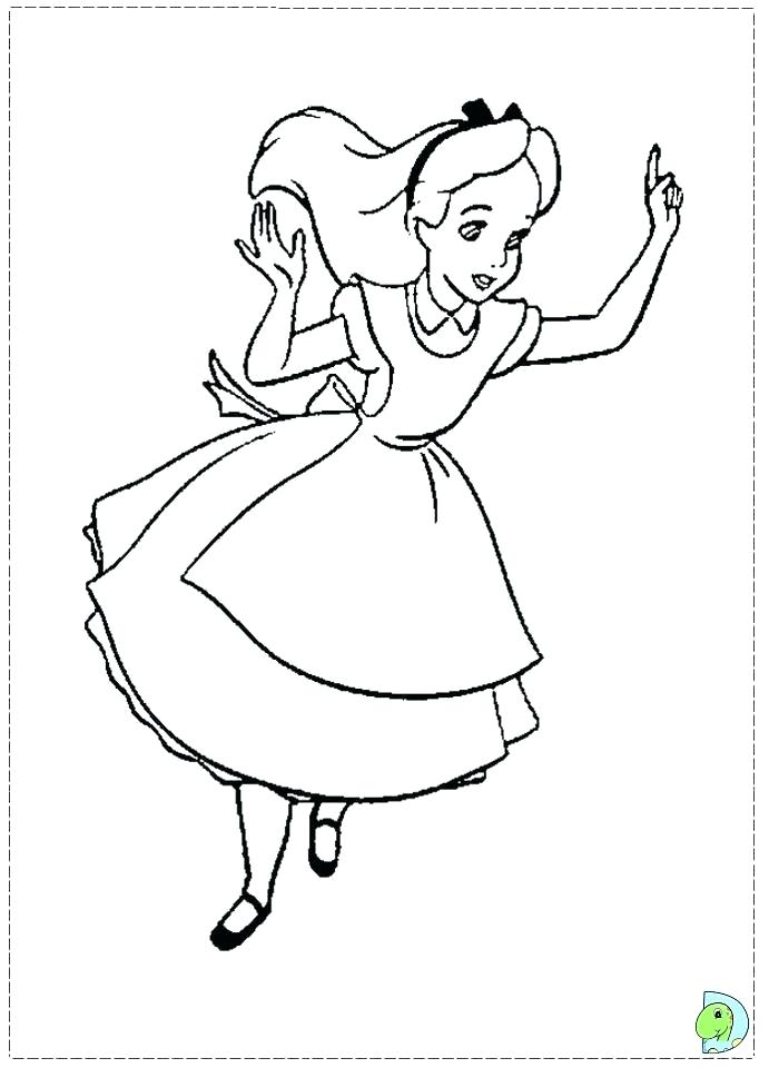691x960 In Wonderland Coloring Page Alice Wonderland Coloring Pages