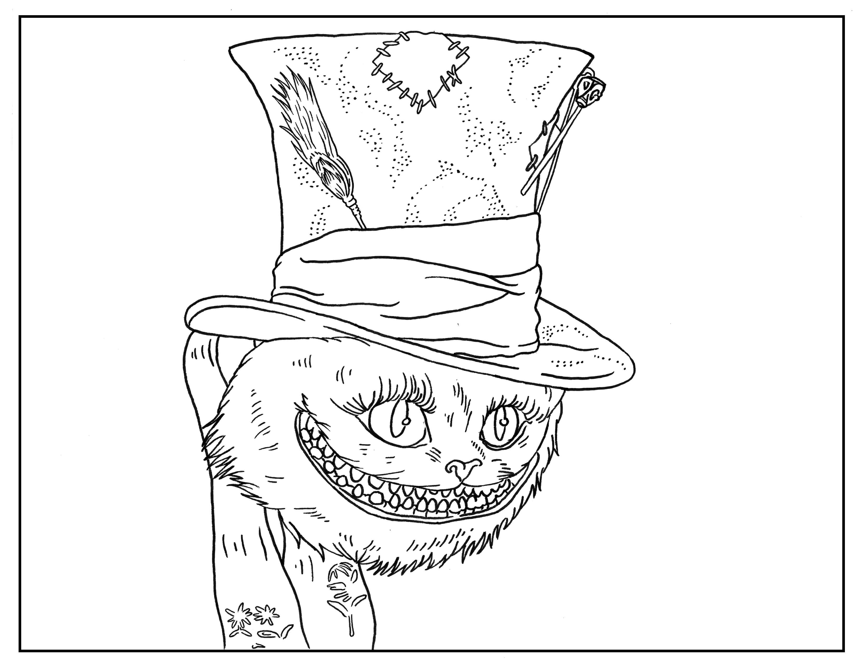 Alice In Wonderland Coloring Pages