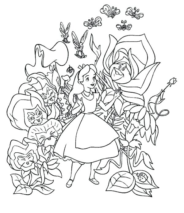 Alice In Wonderland Coloring Pages Disney at GetColorings.com | Free ...