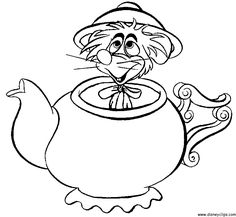 236x217 Alice In Wonderland Mad Hatter Tea Party Coloring Page Might Try