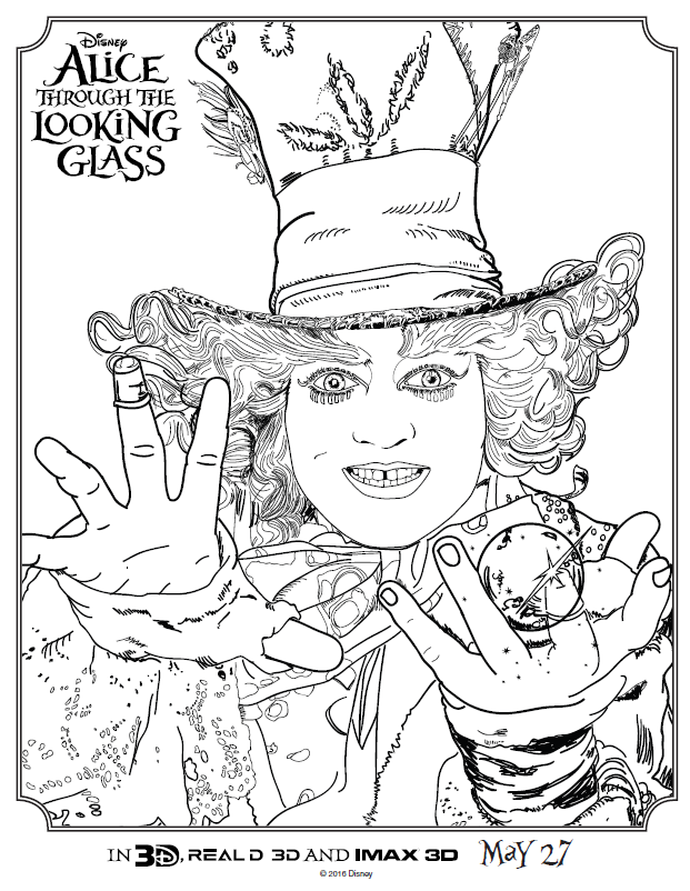621x802 Alice In Wonderland Coloring Pages Tim Burton Kids N 11