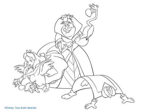Alice In Wonderland Coloring Pages 620x443 Alice In Wonderland Coloring Pages