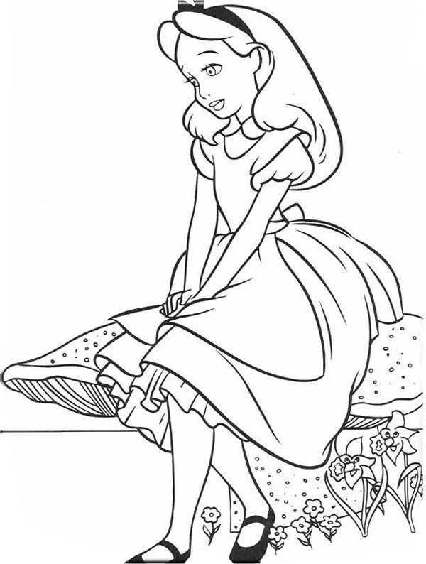 33 Best Alice In Wonderland ~ Disney Coloring Pages Images 600x794 33 Best Alice In Wonderland ~ Disney Coloring Pages Images