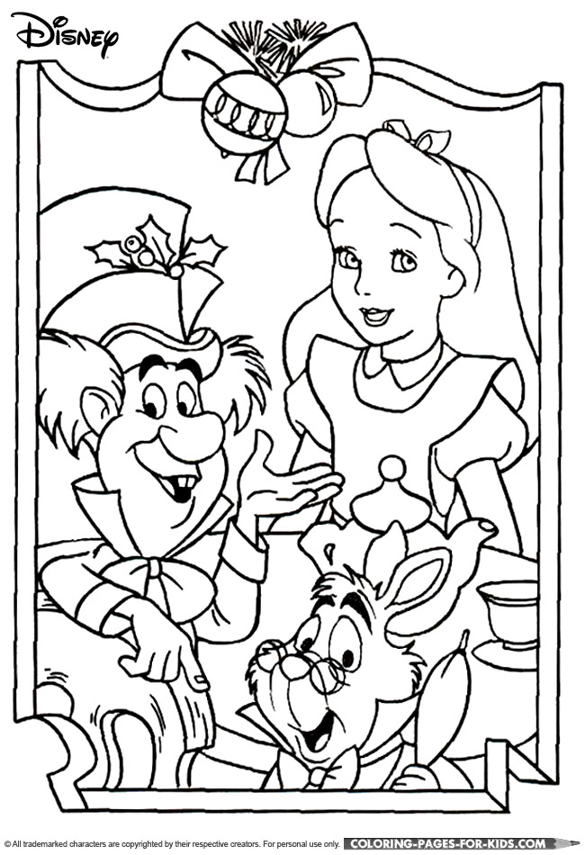Disney Alice In Wonderland Coloring Pages 650x950 Disney Alice In Wonderland Coloring Pages