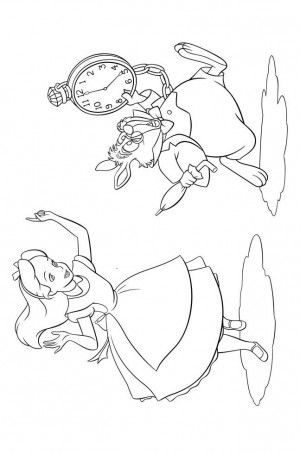 Alice In Wonderland 17 Alice In Wonderland Coloring Book 300x453 Alice In Wonderland 17 Alice In Wonderland Coloring Book