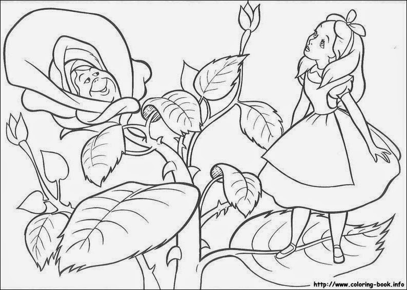 794x567 Kat's Almost Purrfect Home Alice In Wonderland Images Coloring Pages