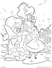 200x259 Alice In Wonderland Coloring Page Alice In Wonderland Coloring