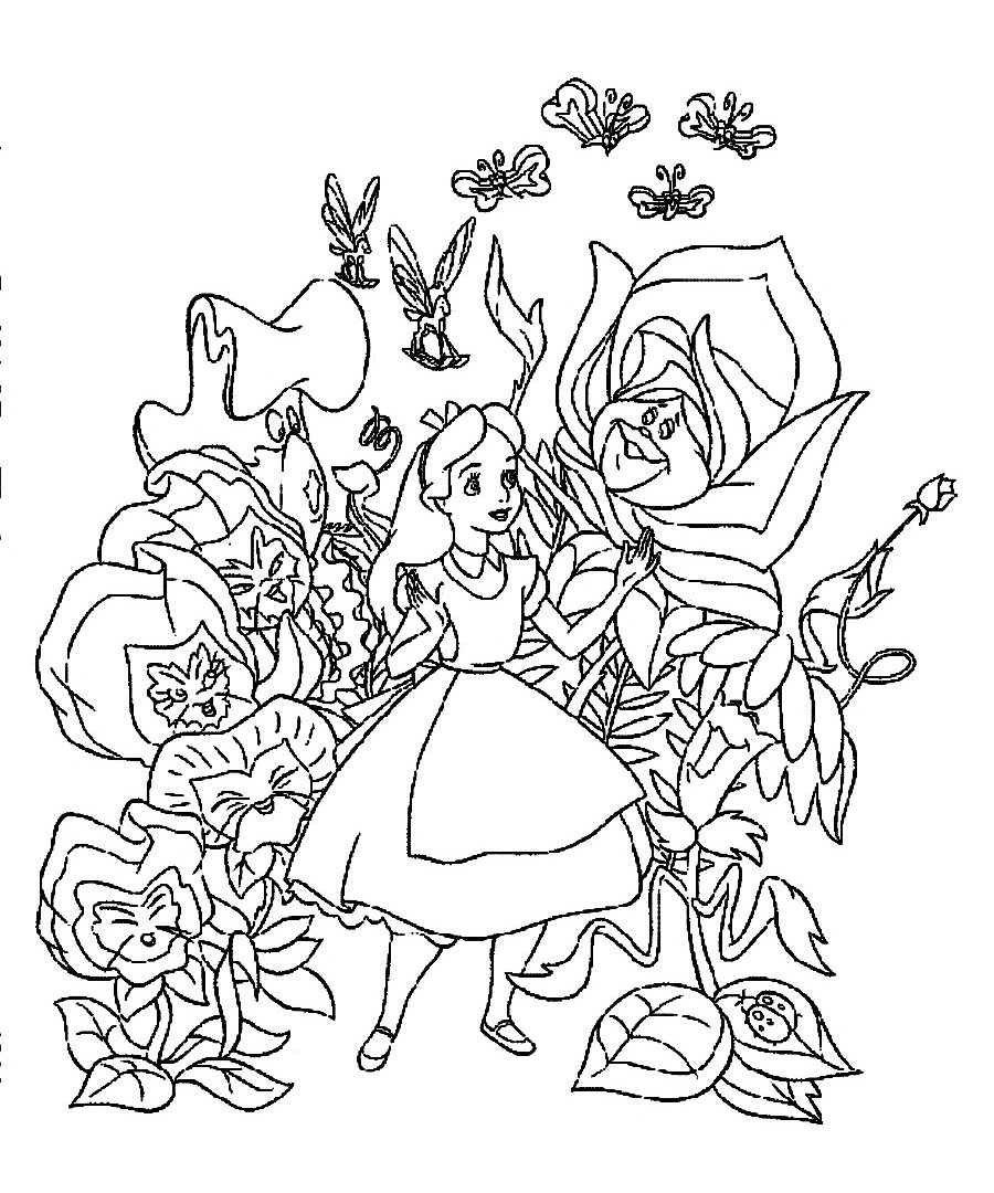 Coloring Pages Disney Alice In Wonderland Many Interesting General 900x1080 Coloring Pages Disney Alice In Wonderland Many Interesting General