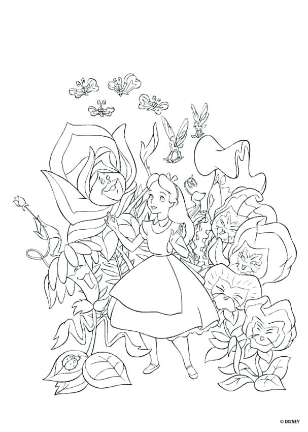 Alice In Wonderland Tea Party Coloring Pages at GetColorings.com | Free ...