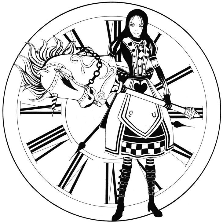 Alice Madness Returns Coloring Pages