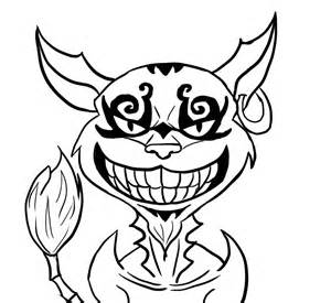 300x275 Cheshire Cat Mouth Coloring Page, Cheshire Cat Colouring Pages