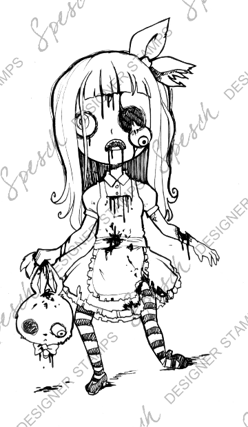 360x619 Zombie Alice Digital Stamp Alice, Zombie, Zombieland, I Want
