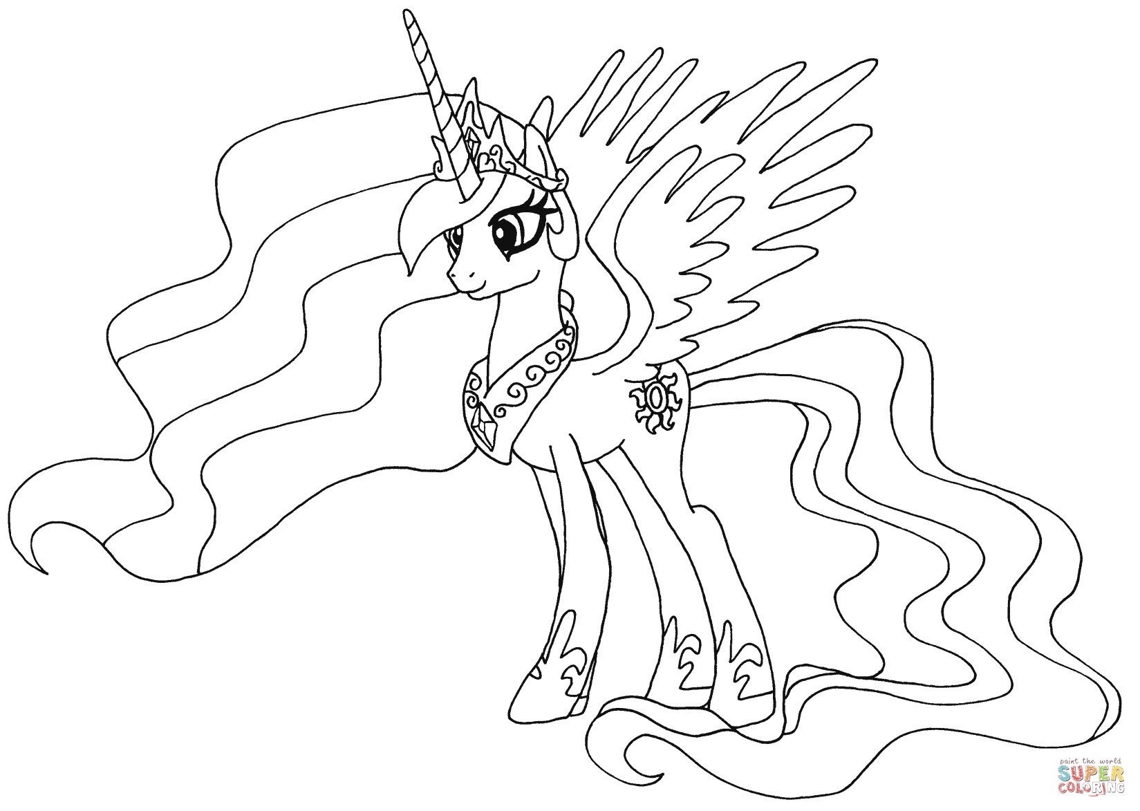 Alicorn Coloring Pages Freecolorngpages Co 1649x1173 Alicorn Coloring Pages Freecolorngpages Co