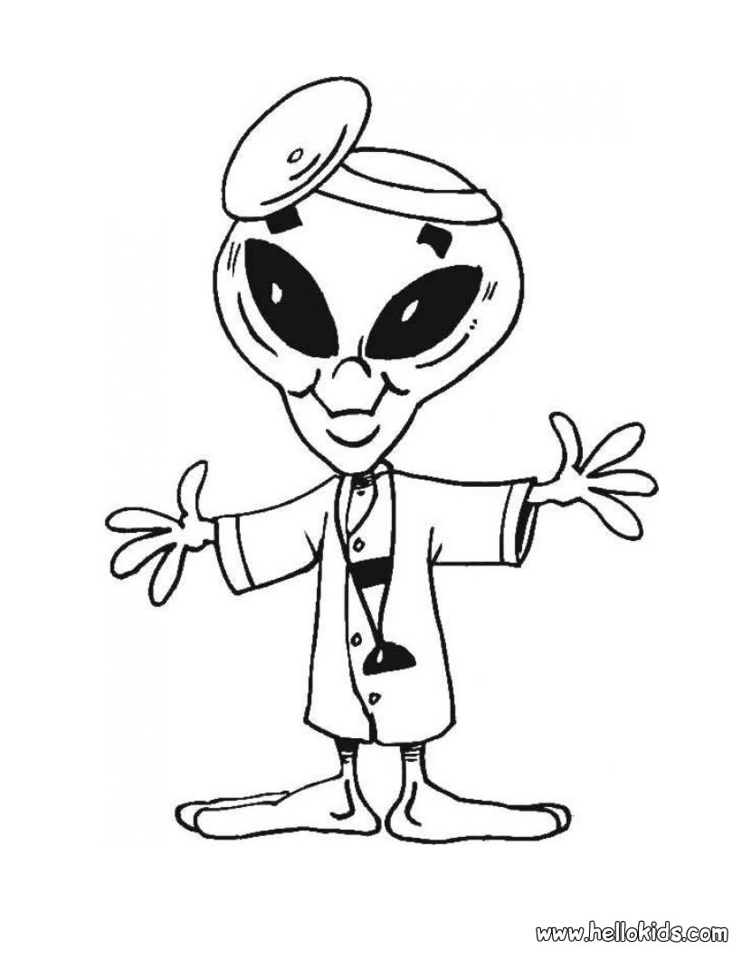 Alien In Spaceship Coloring Pages 820x1060 Alien In Spaceship Coloring Pages