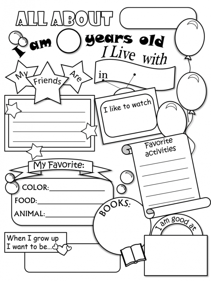 700x933 All About Me Coloring Pages Picture First Day Of School