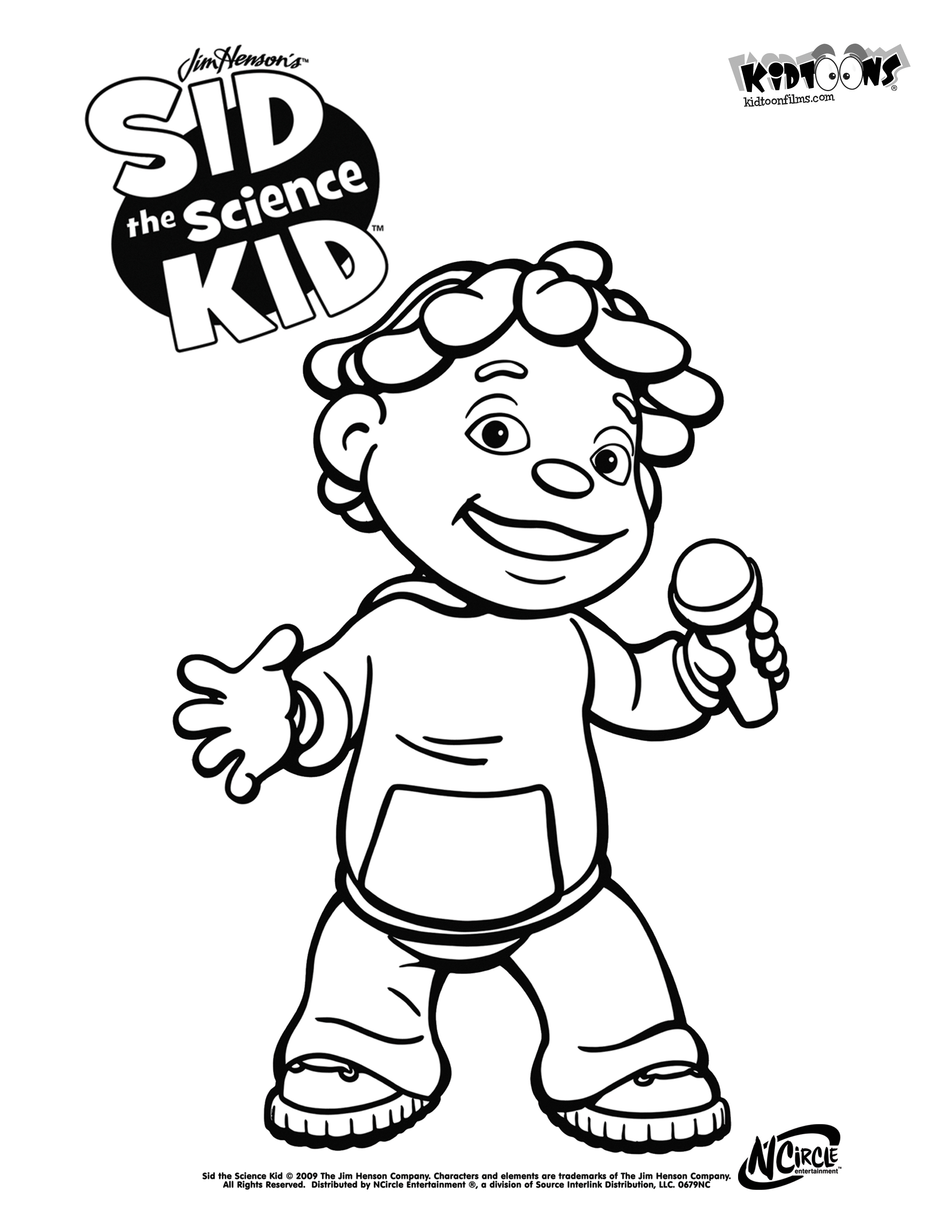 2550x3300 Sid The Science Kid Coloring Pages