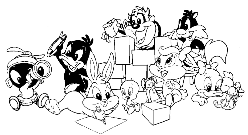 990x540 Baby Looney Tunes 118 Cartoons Printable Coloring Pages