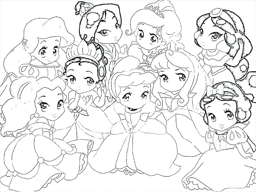 All Princess Coloring Pages Princess Coloring Page All Princesses 970x728 All Princess Coloring Pages Princess Coloring Page All Princesses