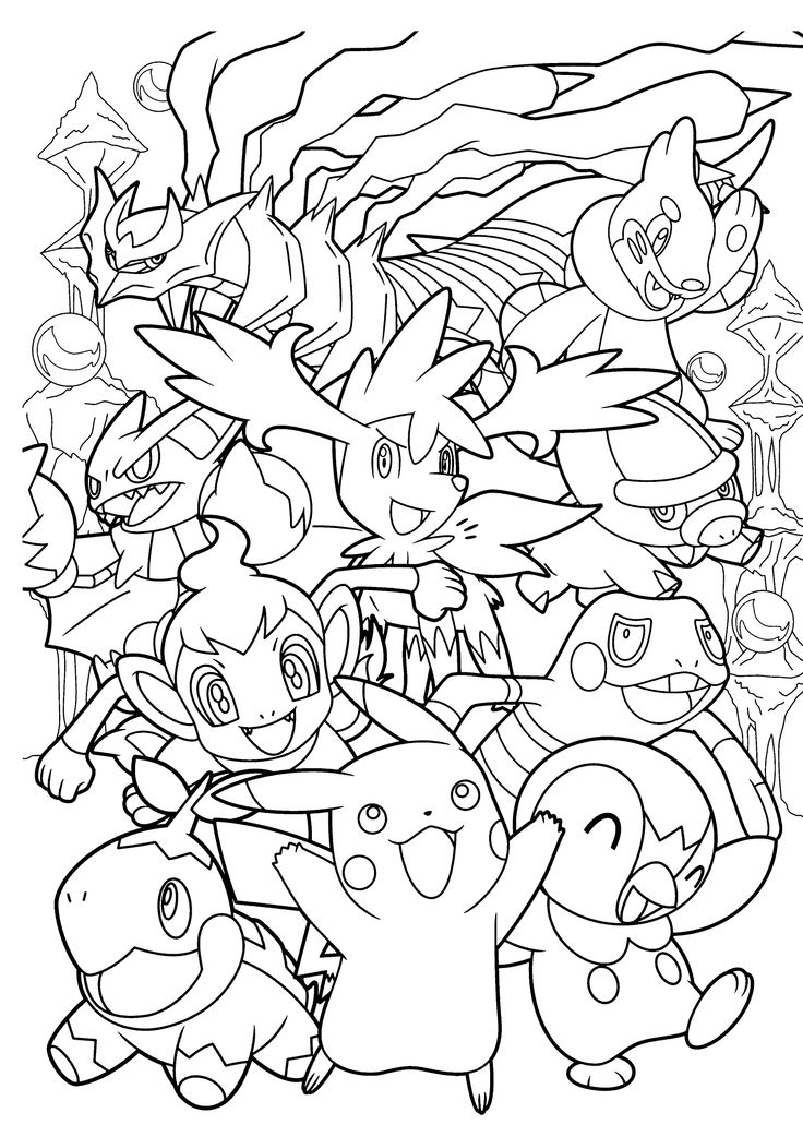 All Pokemon Coloring Pages 736x1031 All Pokemon Coloring Pages