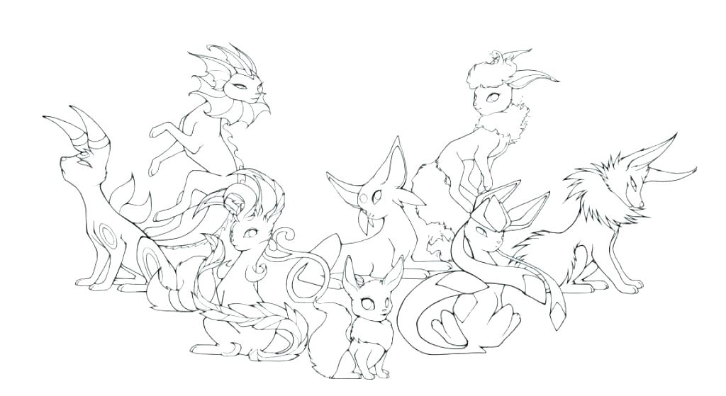 Eevee Evolutions Coloring Pages Coloring Pages Pictures All 1024x559 Eevee Evolutions Coloring Pages Coloring Pages Pictures All