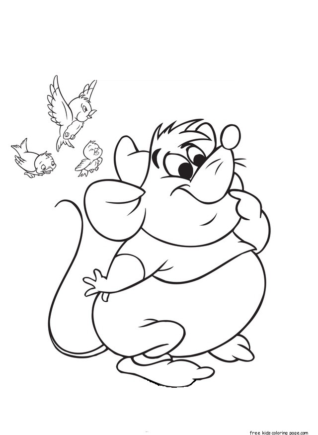Mice From Cinderella Coloring Pages 640x875 Mice From Cinderella Coloring Pages