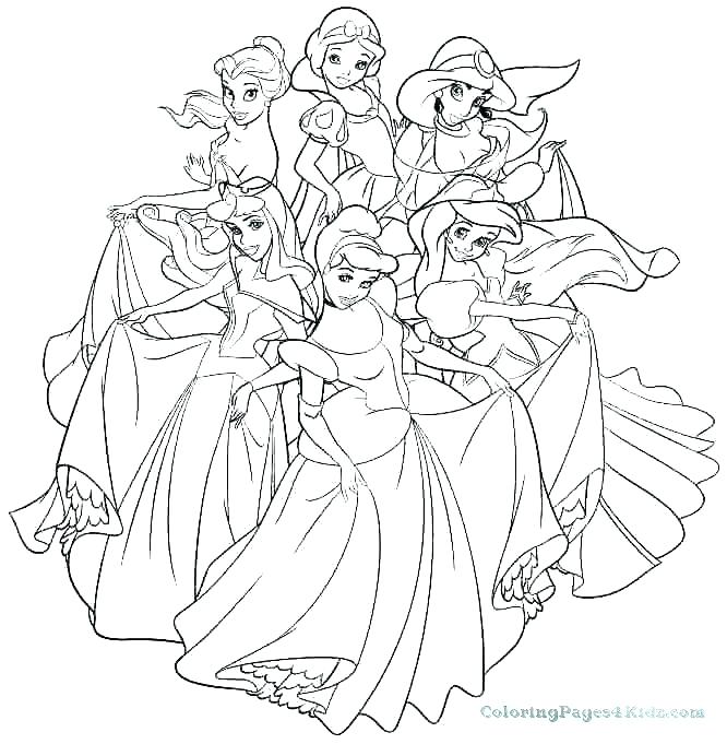 Disney Princess Coloring Pages 666x681 Disney Princess Coloring Pages