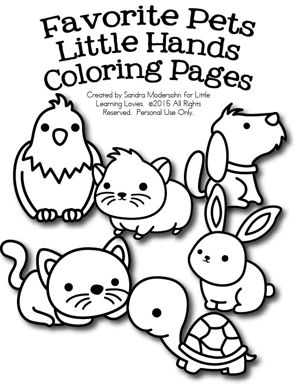 Pet Coloring Pages For Kids 612x792 Pet Coloring Pages For Kids