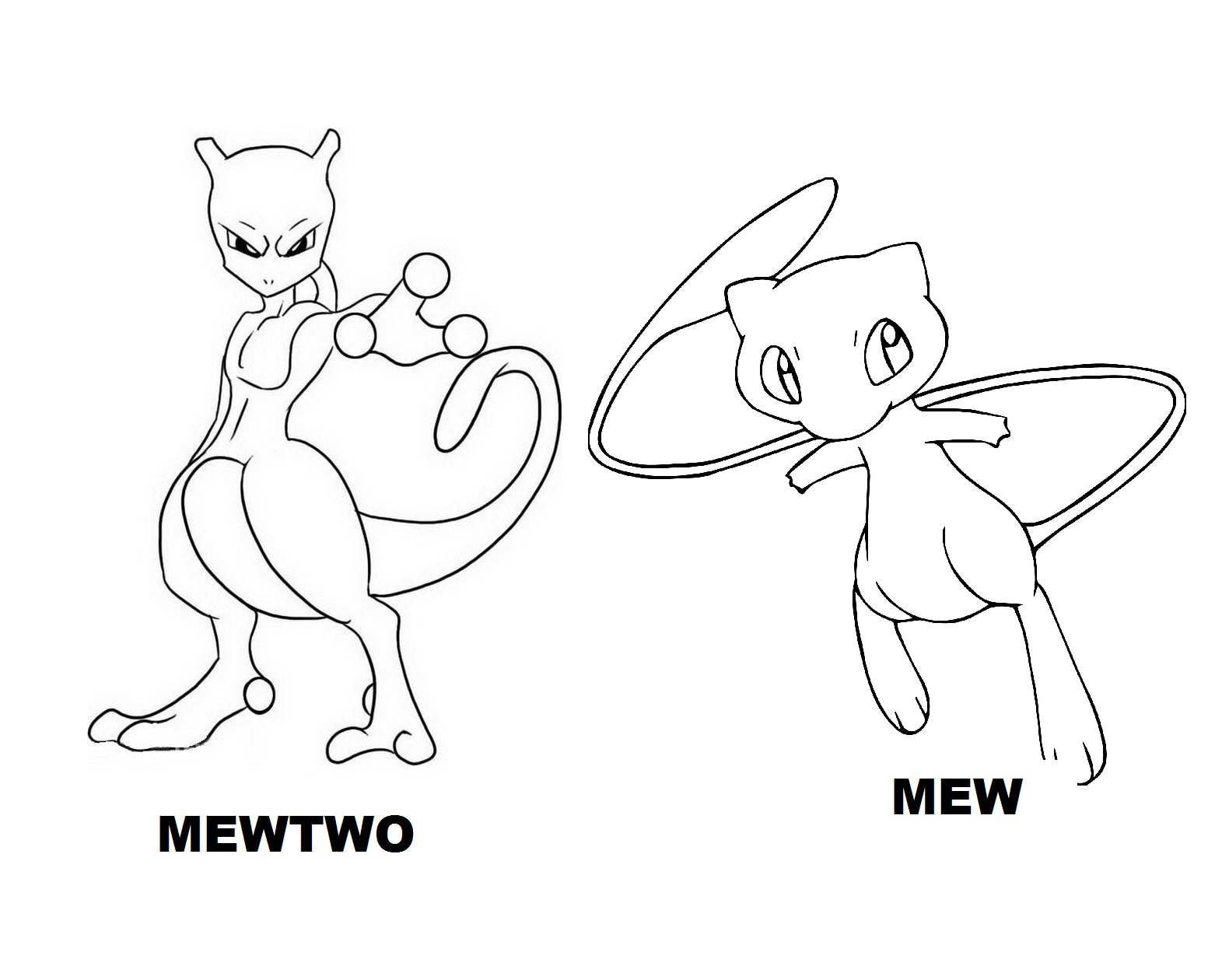 Legendary Pokemon Coloring Pages Mewtwo And Mew 1580x1260 Legendary Pokemon Coloring Pages Mewtwo And Mew