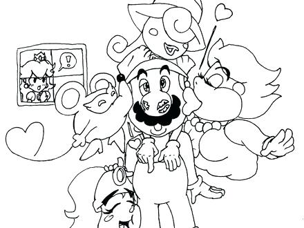 All Mario Characters Coloring Pages at GetColorings.com | Free ...