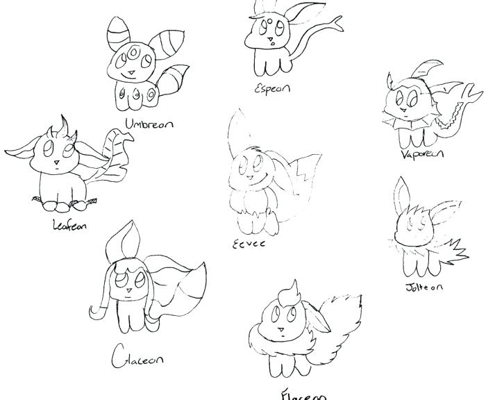 700x576 Pokemon Coloring Pages Eevee Evolutions All Vitltcom Pokemon
