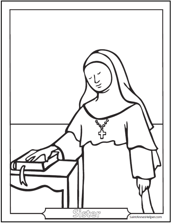 590x762 Catholic Saint Coloring Pages