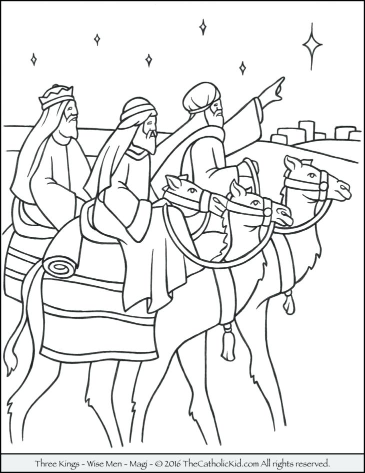 730x945 Catholic Saints Coloring Pages Three Kings Magi Wise Men Coloring