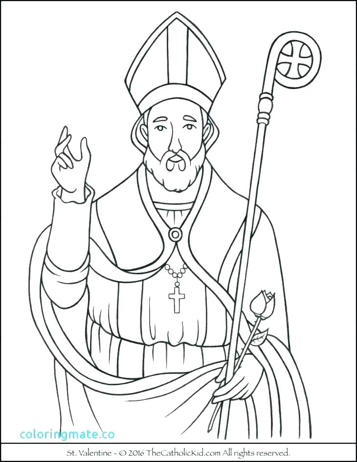 730x945 Saint Coloring Pages