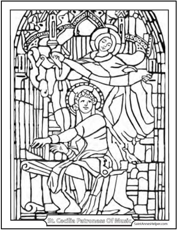 Catholic Saint Coloring Pages 590x762 Catholic Saint Coloring Pages
