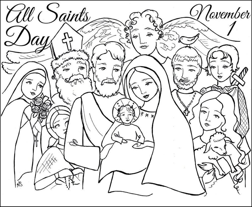 All Saints Day Coloring Pages Awesome Page Of 18 Printable 1000x823 All Saints Day Coloring Pages Awesome Page Of 18 Printable
