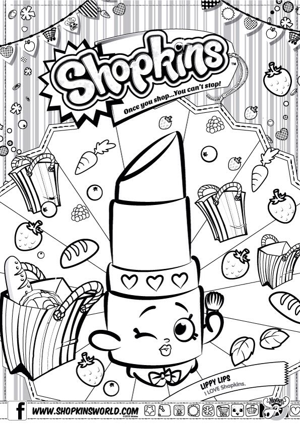 All Shopkins Coloring Pages