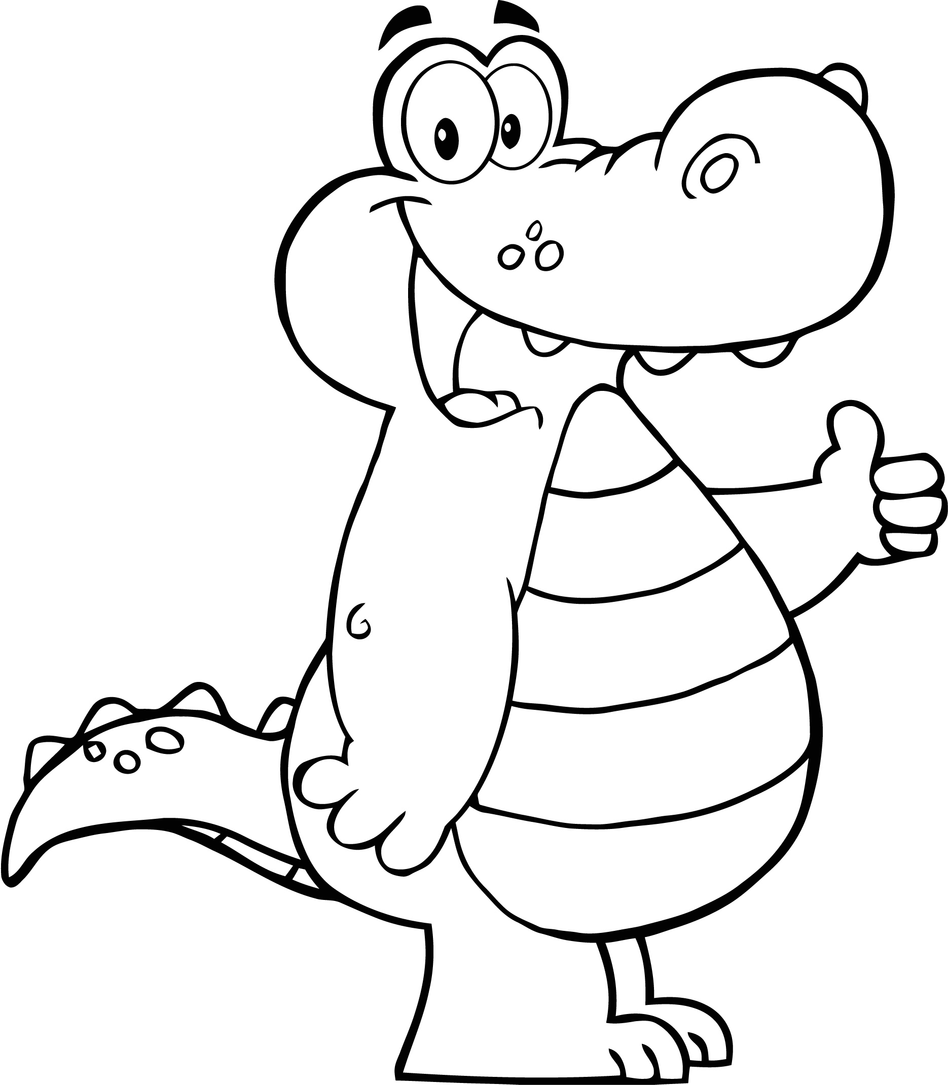 1870x2140 Alligator Coloring Page 14