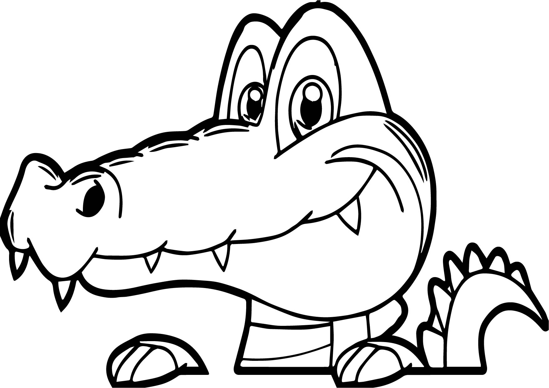 1755x1242 Hurry Alligator Pictures To Color Free Printab