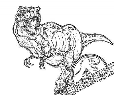 400x333 Printable Jurassic Park 13 Coloring Page Dinosaurs