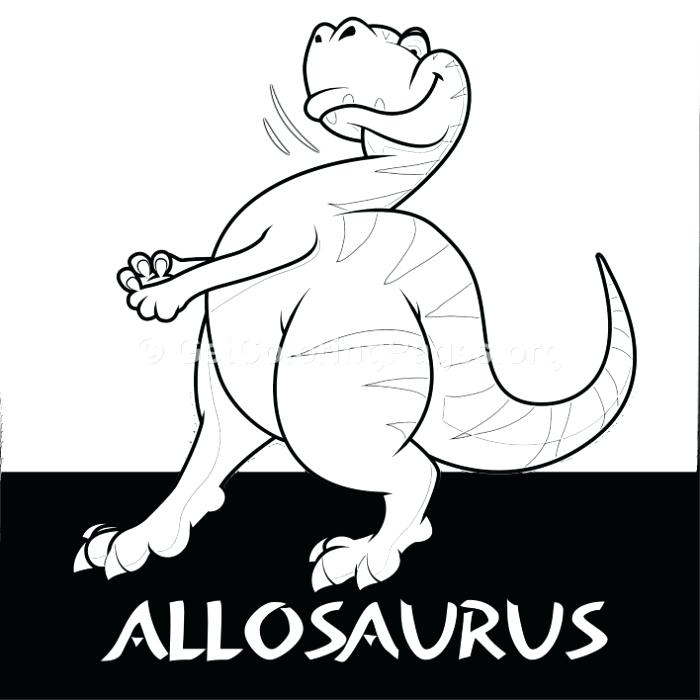 700x700 Allosaurus Coloring Page Cute Dinosaurs Coloring Pages Allosaurus