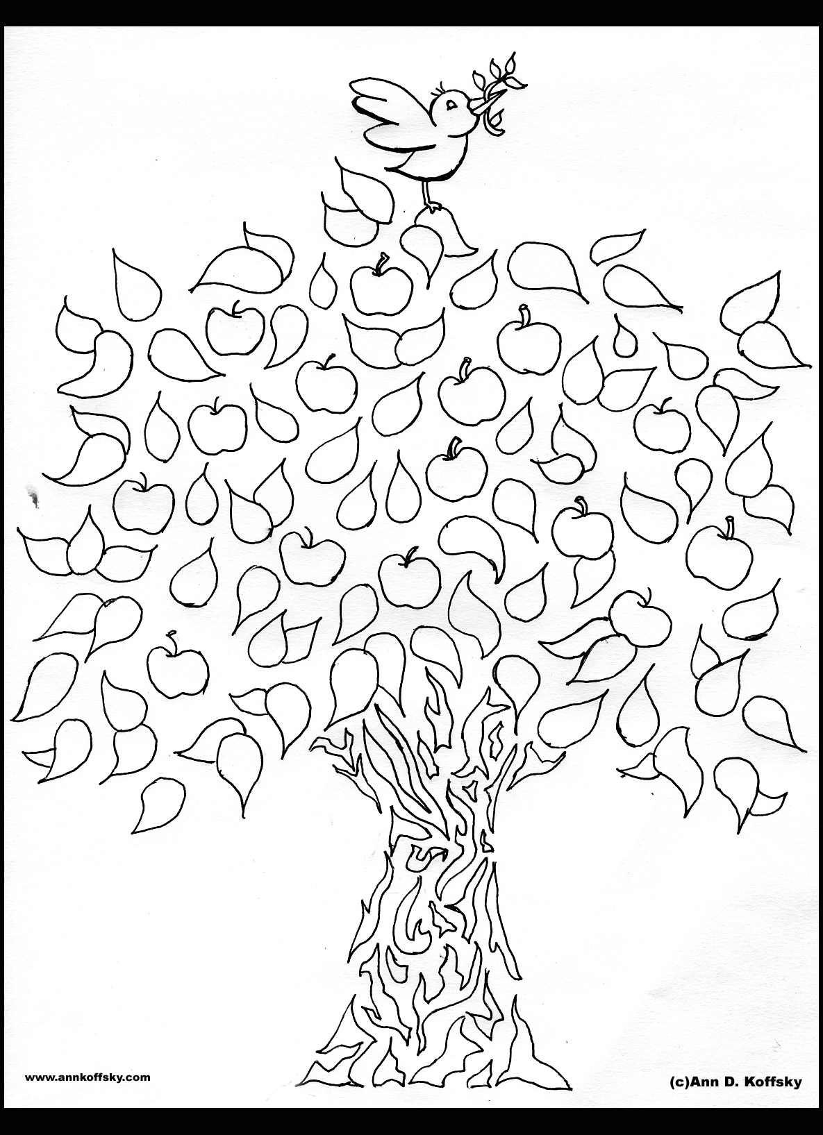 1185x1635 Tree Of Life Coloring Pages