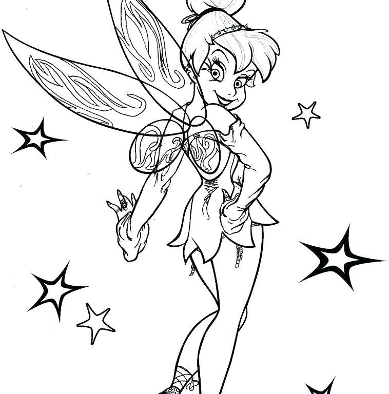 758x768 Pixie Coloring Pages