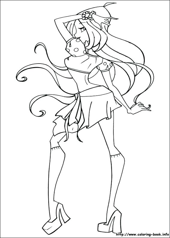 567x794 Club Coloring Pages On Coloring Last Updated Winx Club Coloring