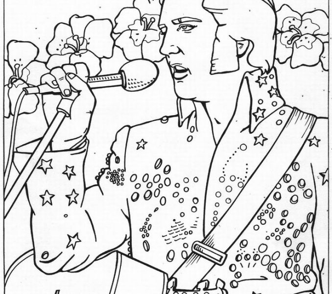678x600 Elvis Coloring Pages Coloring Pages To Print Coloring Pages