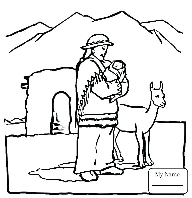 765x789 Alpaca Coloring Pages