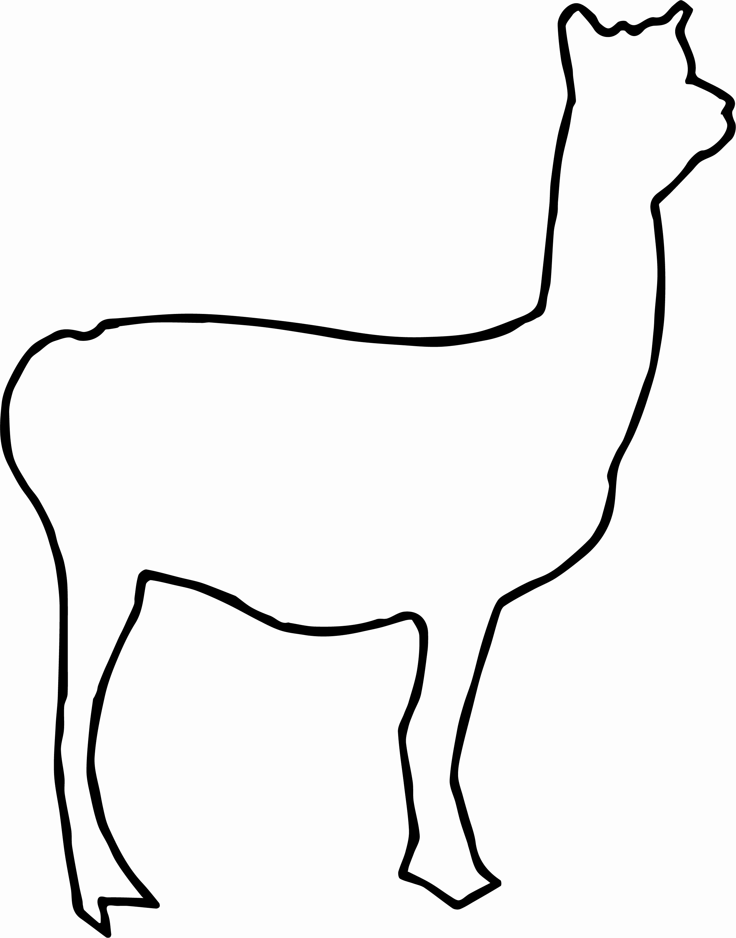 2492x3173 Best Of Delighted Llama Coloring Kitty Coloring Pictures Mario